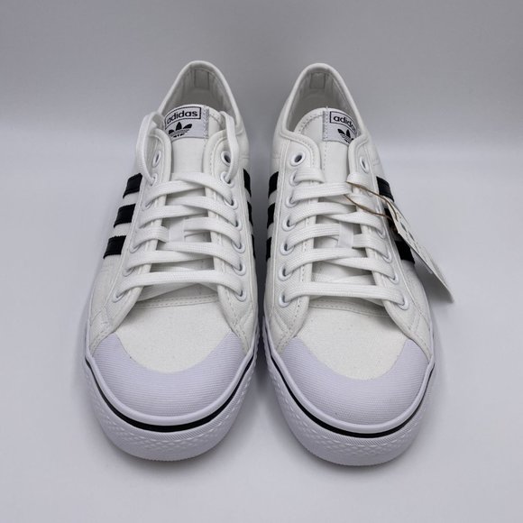 Adidas Nizza White / Black Mens Shoes - Picture 3 of 8